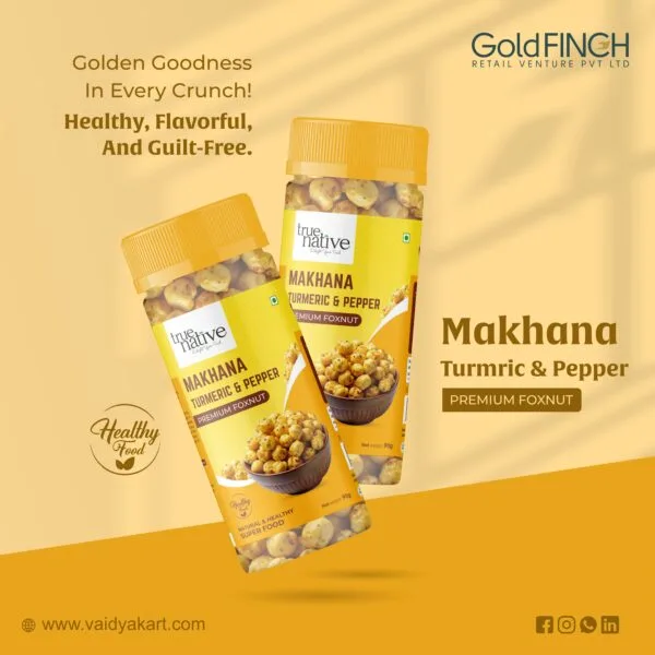 MAKHANA TURMERIC AND PEPPER-60gm
